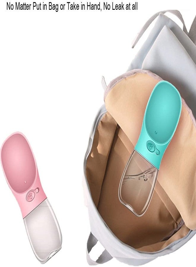 DGOOLS Large Capacity Dog Water Bottle, Leak Proof Portable Puppy Water Dispenser with Drinking Feeder for Pets Outdoor Walking, Travel, Food Grade Plastic (350ml) - Image 4